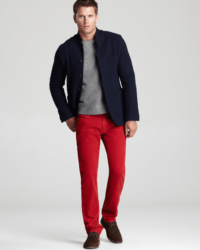 calça vermelha masculina 5
