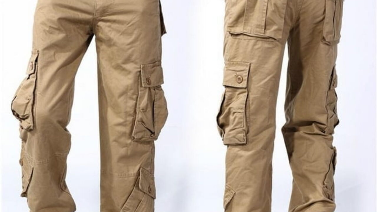 calça cargo masculina com bolsos laterais