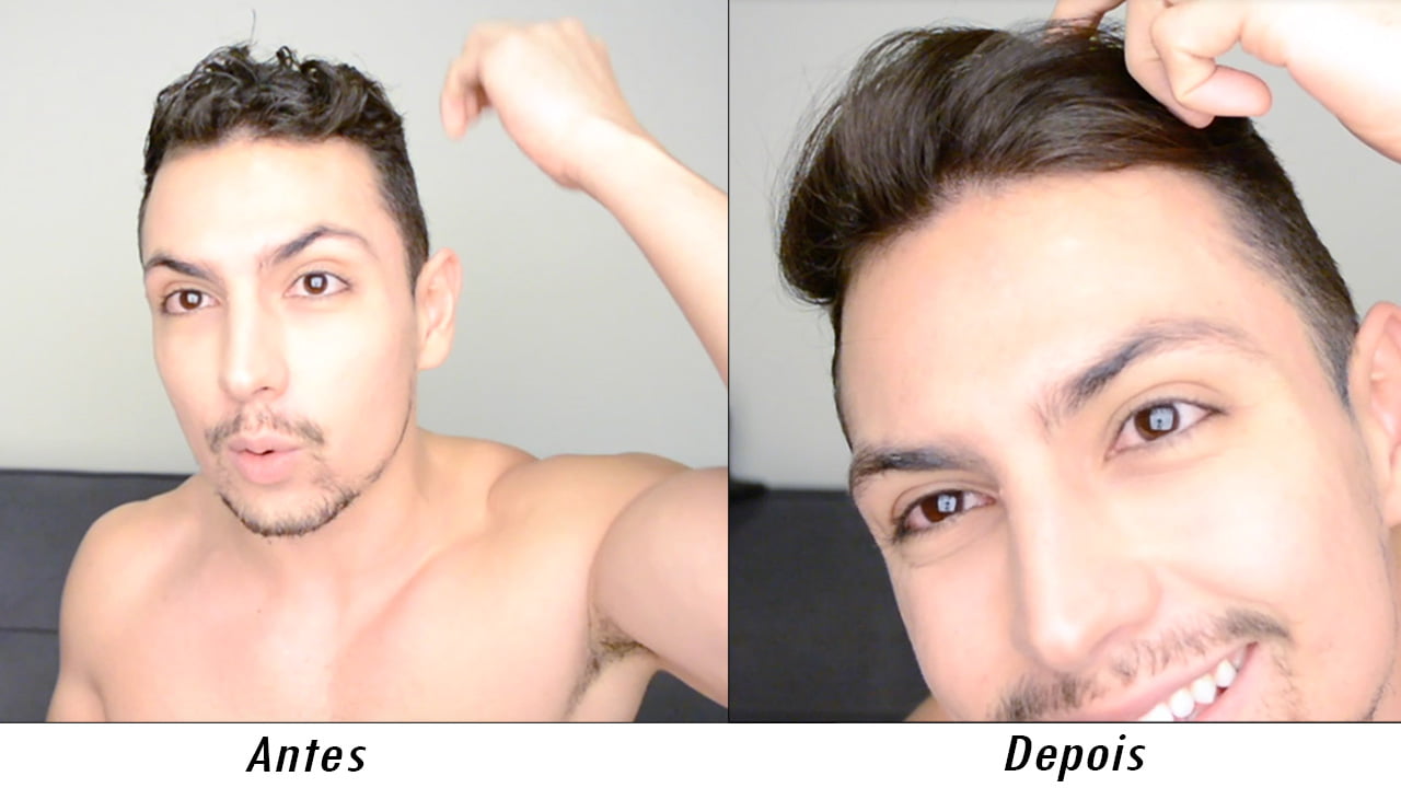 cabelos masculinos com progressiva