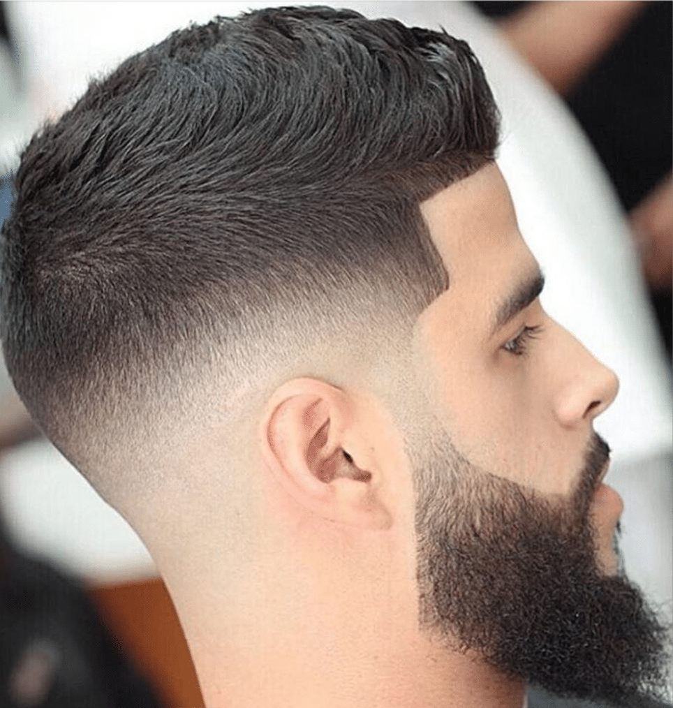 estilo de cabelo e barba masculino
