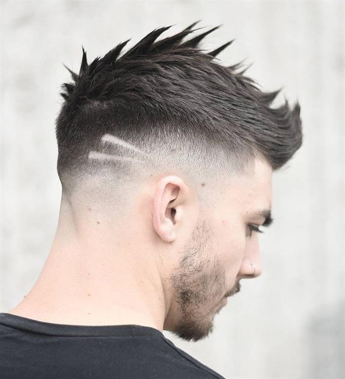 corte de cabelo masculino degrade com risco