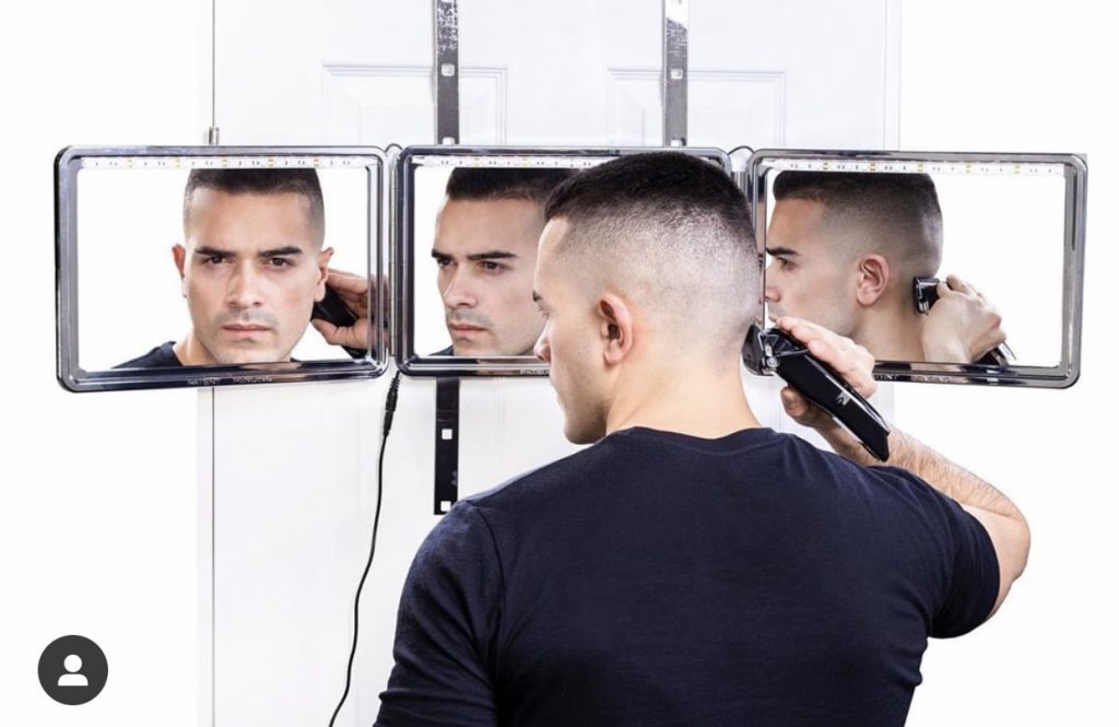 cortar o cabelo sozinho masculino