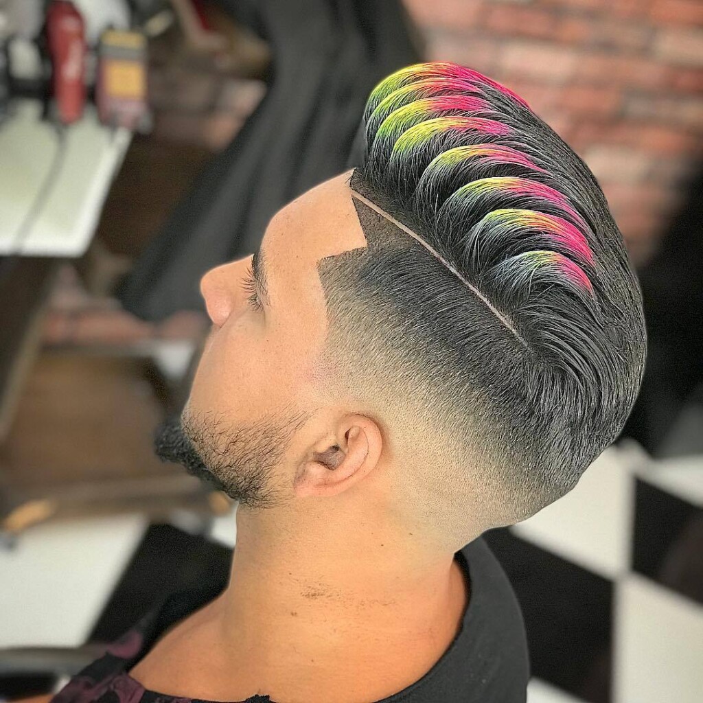 250 melhor ideia de Listras no cabelo masculino