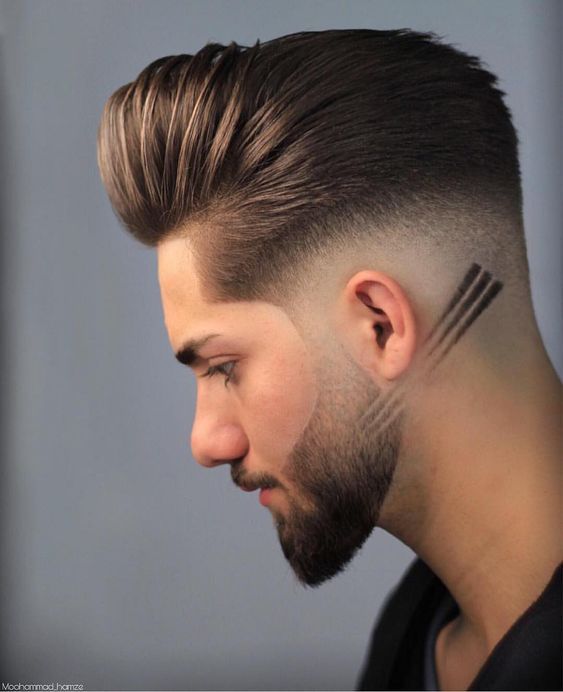 cortes de cabelo masculino com listras