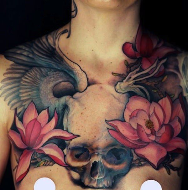 tatuagem masculina flor de lótus a mais braba das brabas